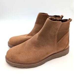 Dr. Scholl's Maryland Chelsea Boots Women's Honey Microfiber Size US8M EU38.5